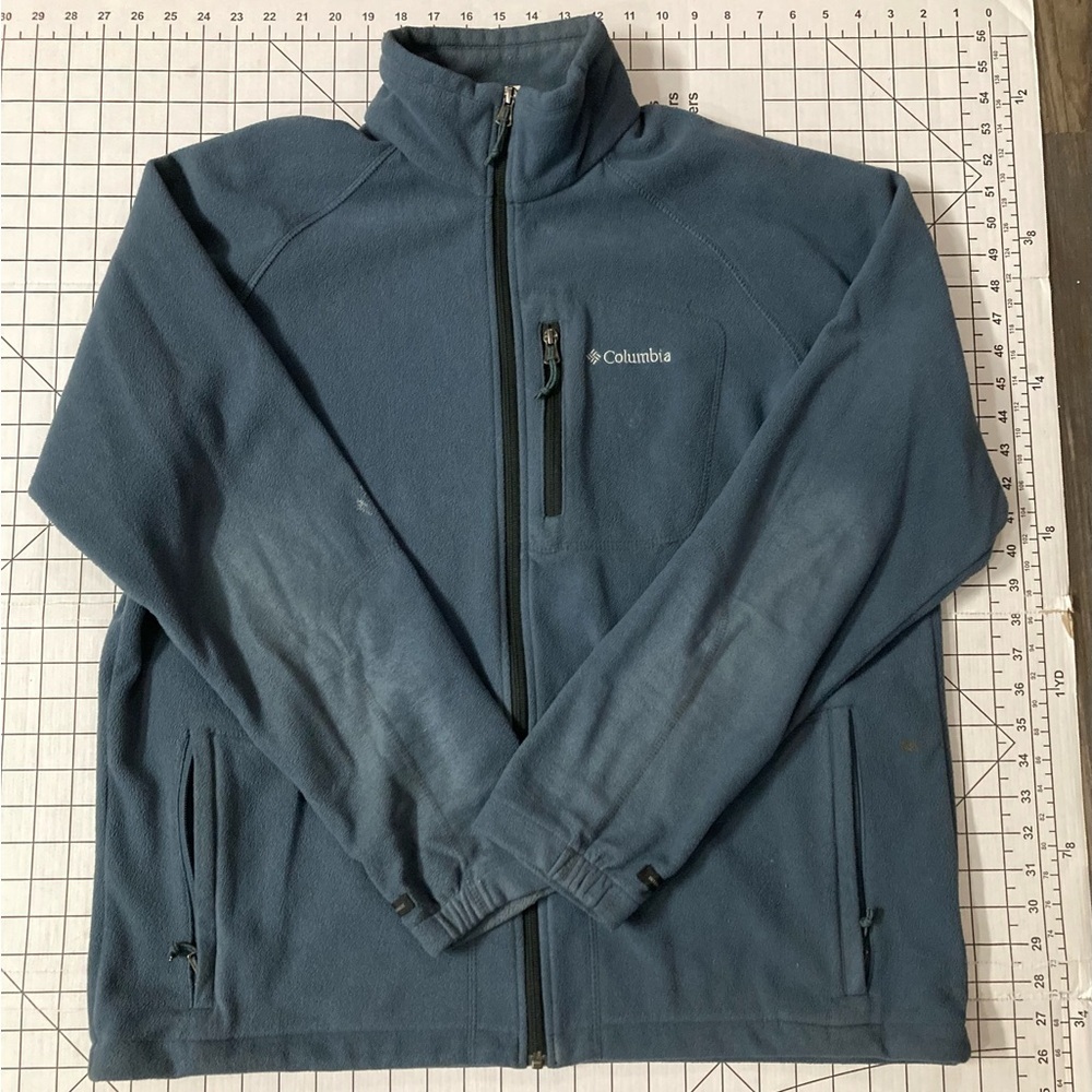 Columbia Men’s Large Grey Fleece Interchange Jacket‎